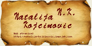Natalija Kojčinović vizit kartica